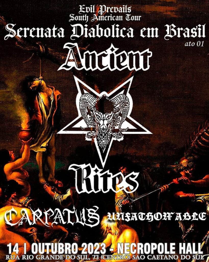 ANCIENT RITES - Pela primeira vez em solo brasileiro. - LUCIFER REX